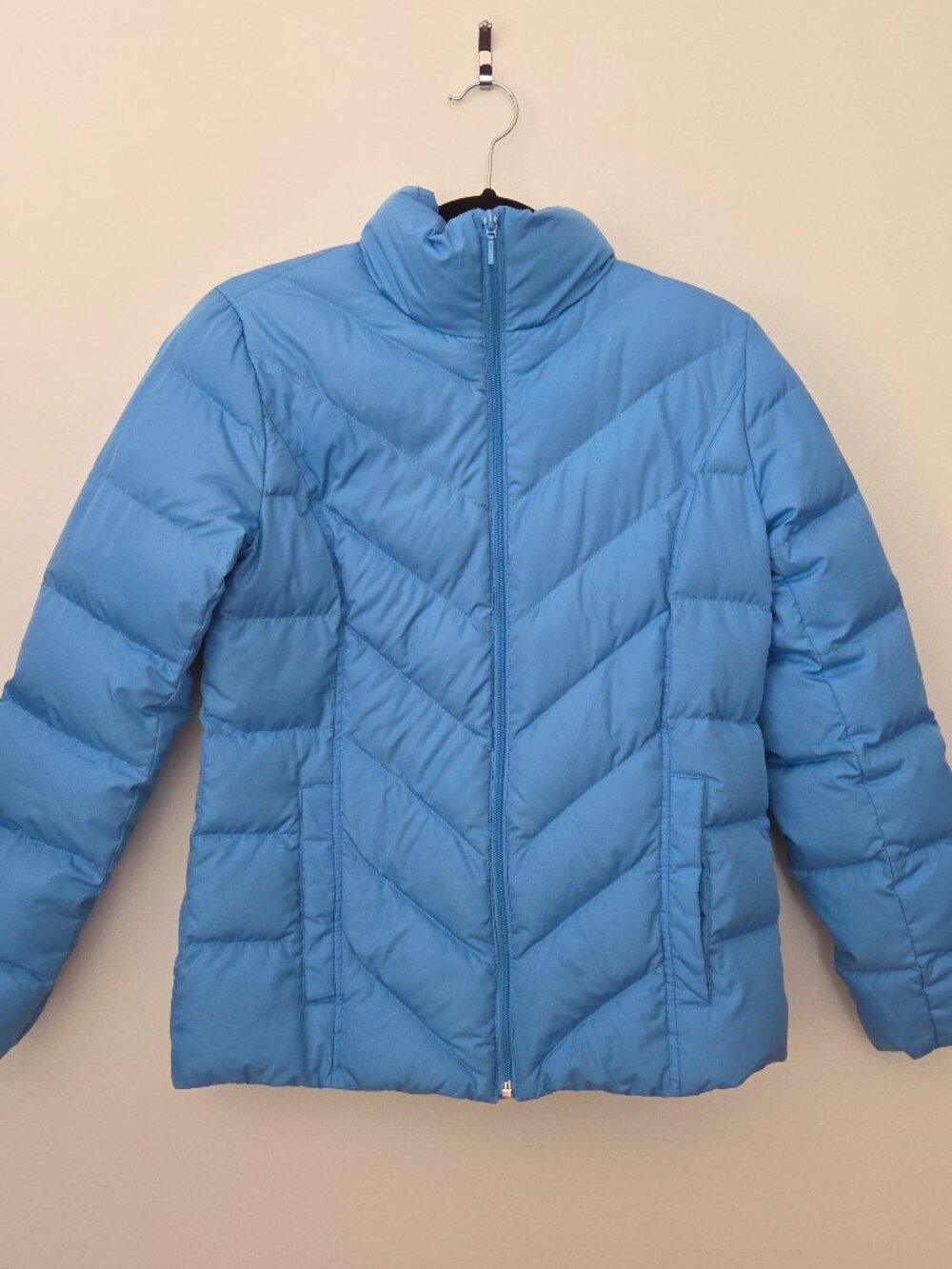 Lands’ End Sky Blue Down Jacket XS (2-4)
